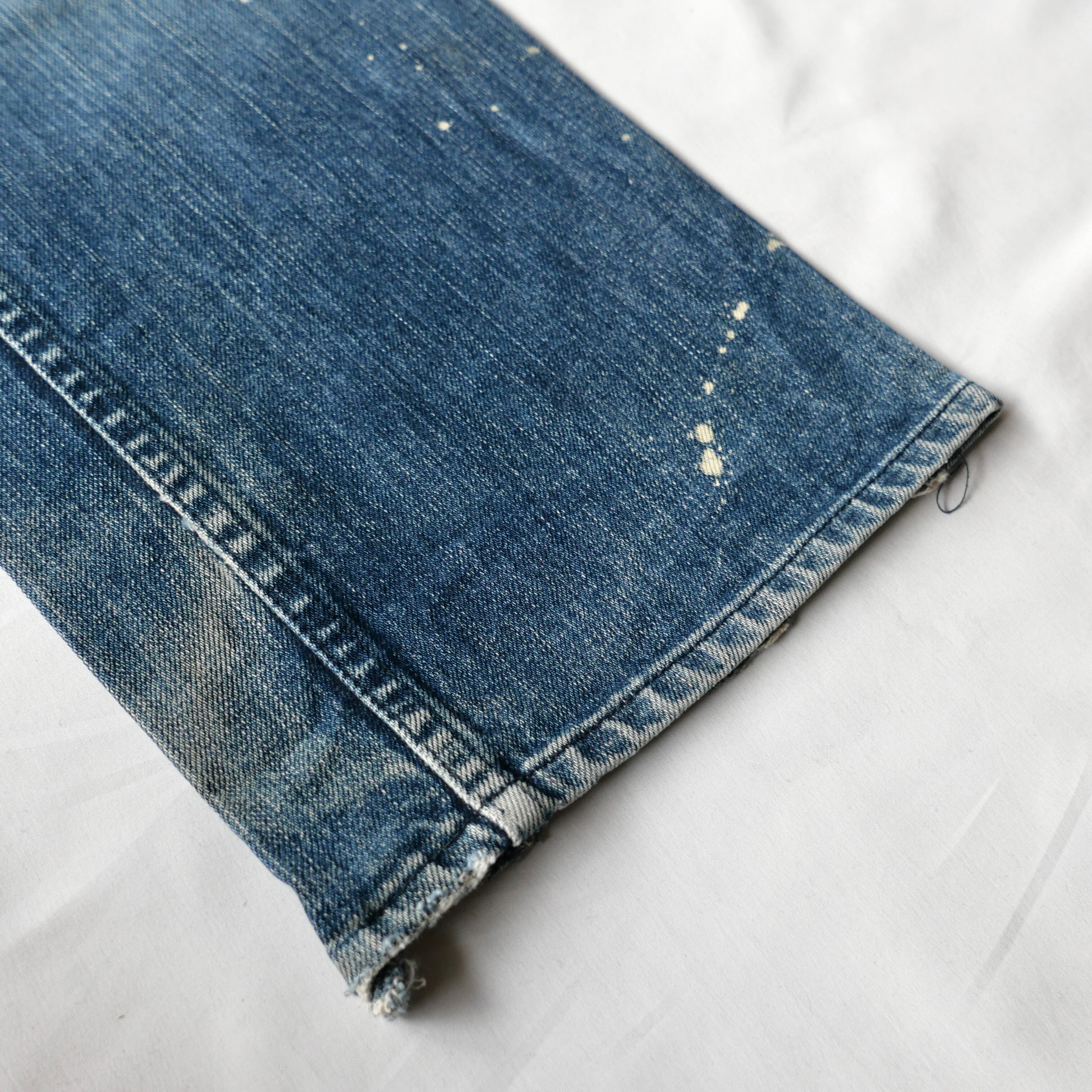 NUMBER (N)INE 2001AW STANDARD期 GRANGE REPAIR DENIM PANTS