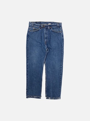 ONE TUCK LAYERED DENIM PANTS (7)