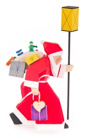 ランタンを持つサンタクロース