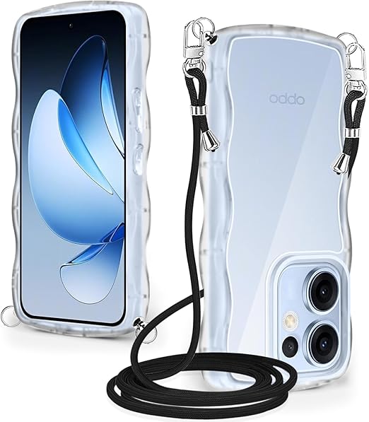 OPPO Reno13 A ケース クリア ショルダー 耐衝撃 かわいい 人気 透明