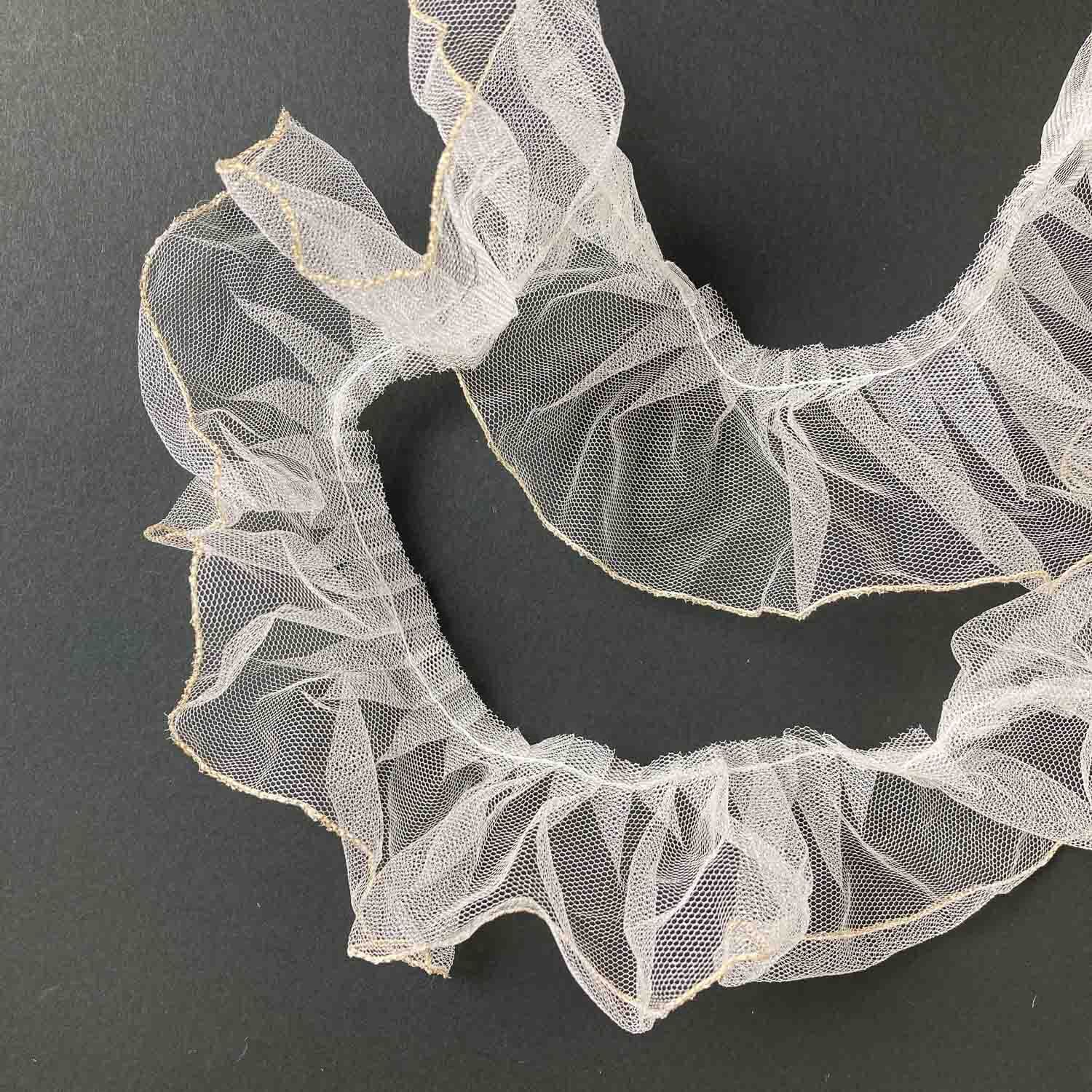 縁ラメギャザー寄せチュールレース（50cm〜） | Dua-アクセサリー