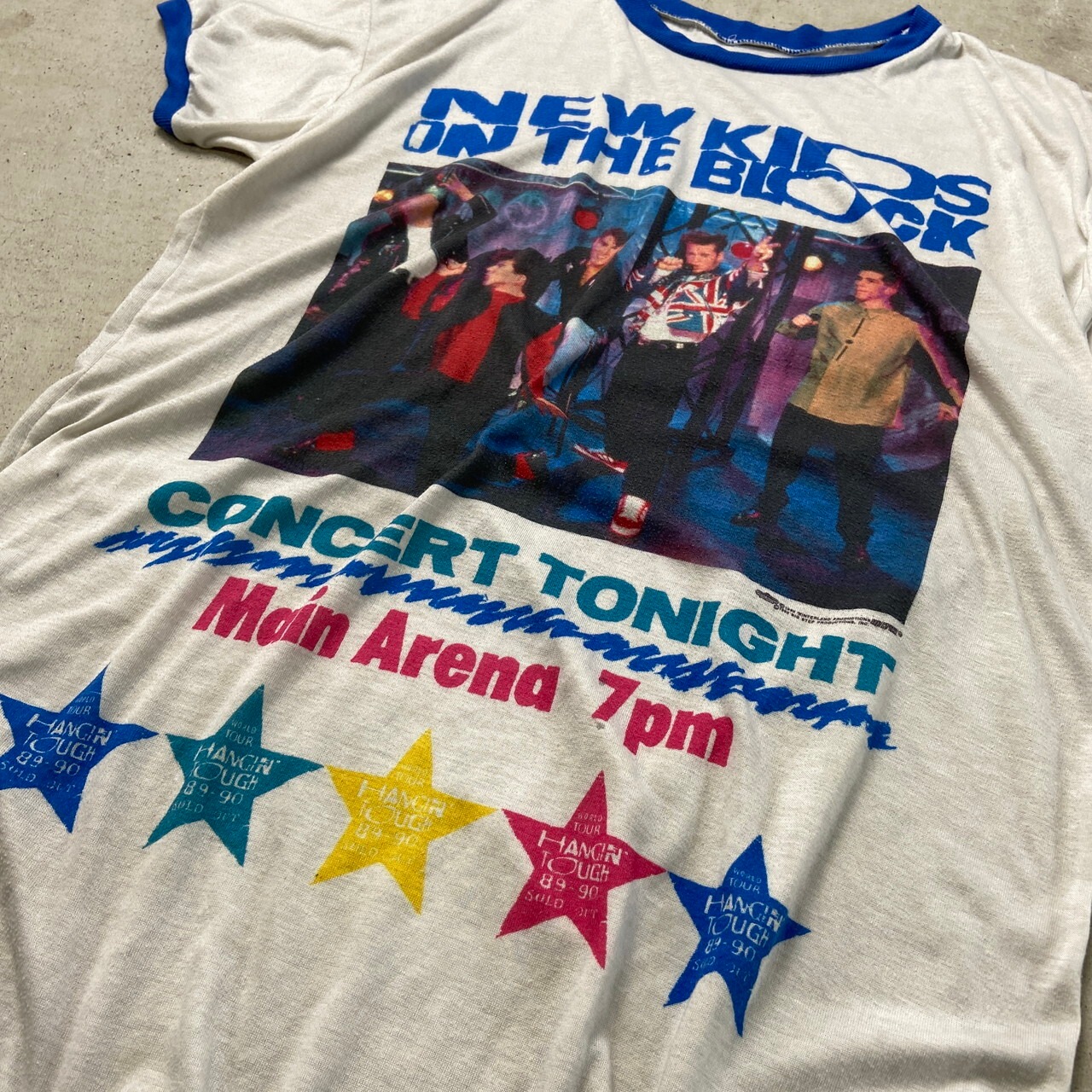 90年代 NEW KIDS ON THE BLOCK リンガーT バンT バンドTシャツ メンズ 