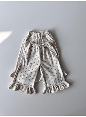 ルプティモ / le petit mo / ピーチフラワーフリルパンツ / 韓国子供服 / キッズ / 26winter〖取寄〗*XS~XL*