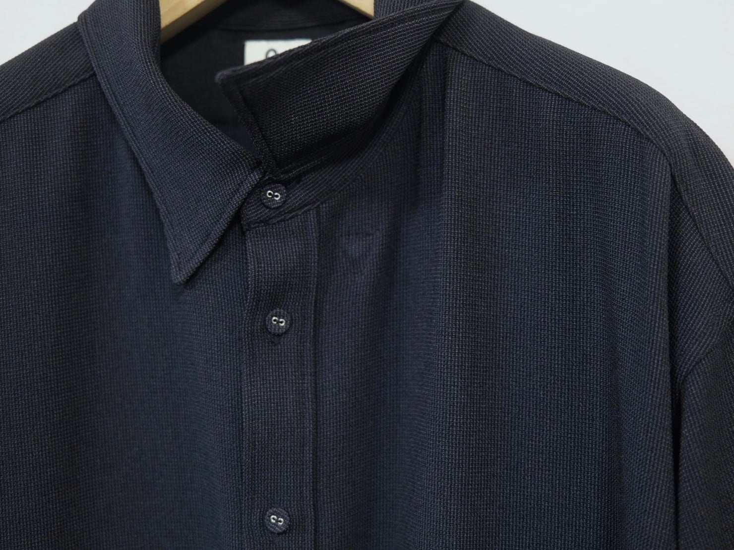 O-“M.B.D ELBOW SLEEVE SHIRT NAVY” | Lapel online store