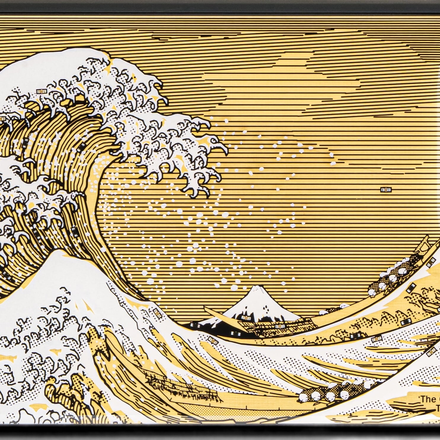FLASH 神奈川沖浪裏 基板アート iPhone 16 Pro ケース | PCB ART moeco