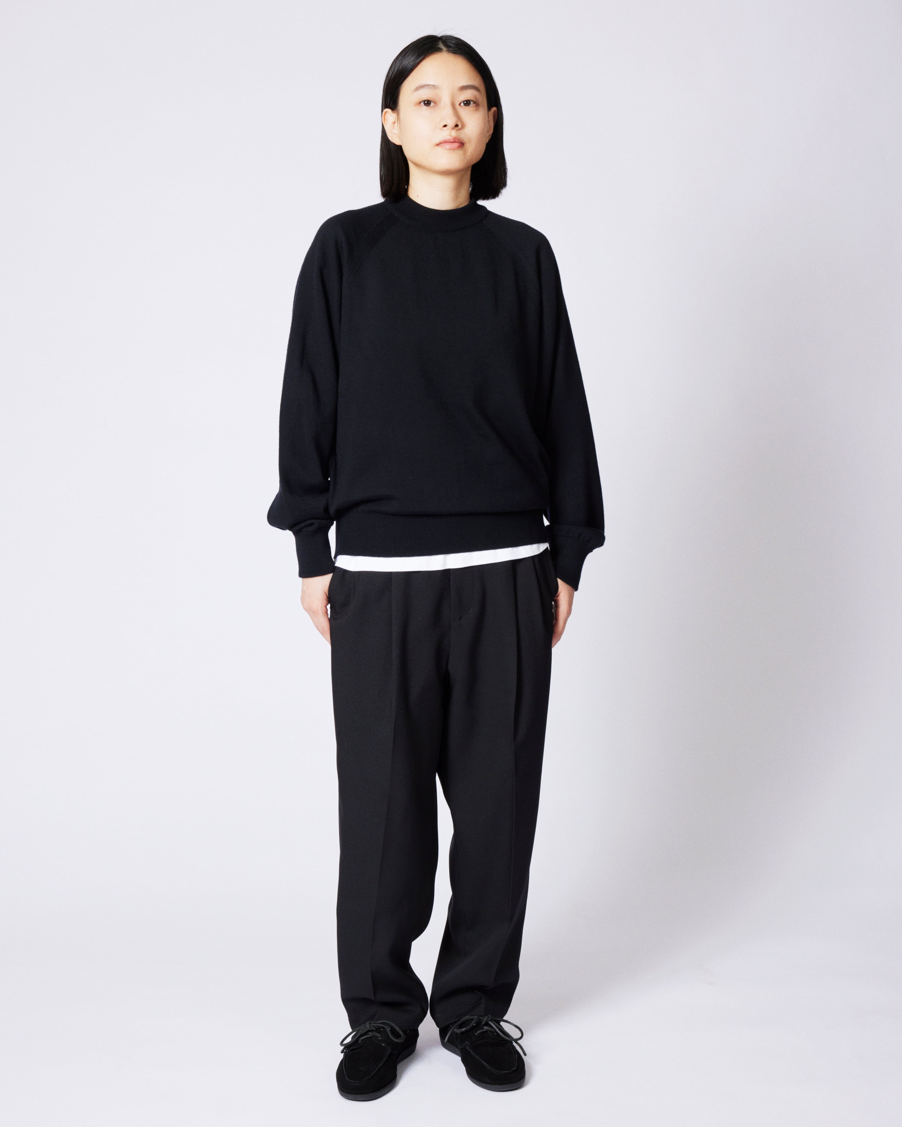 everyone polyester twill chef pants (BLACK) | everyone