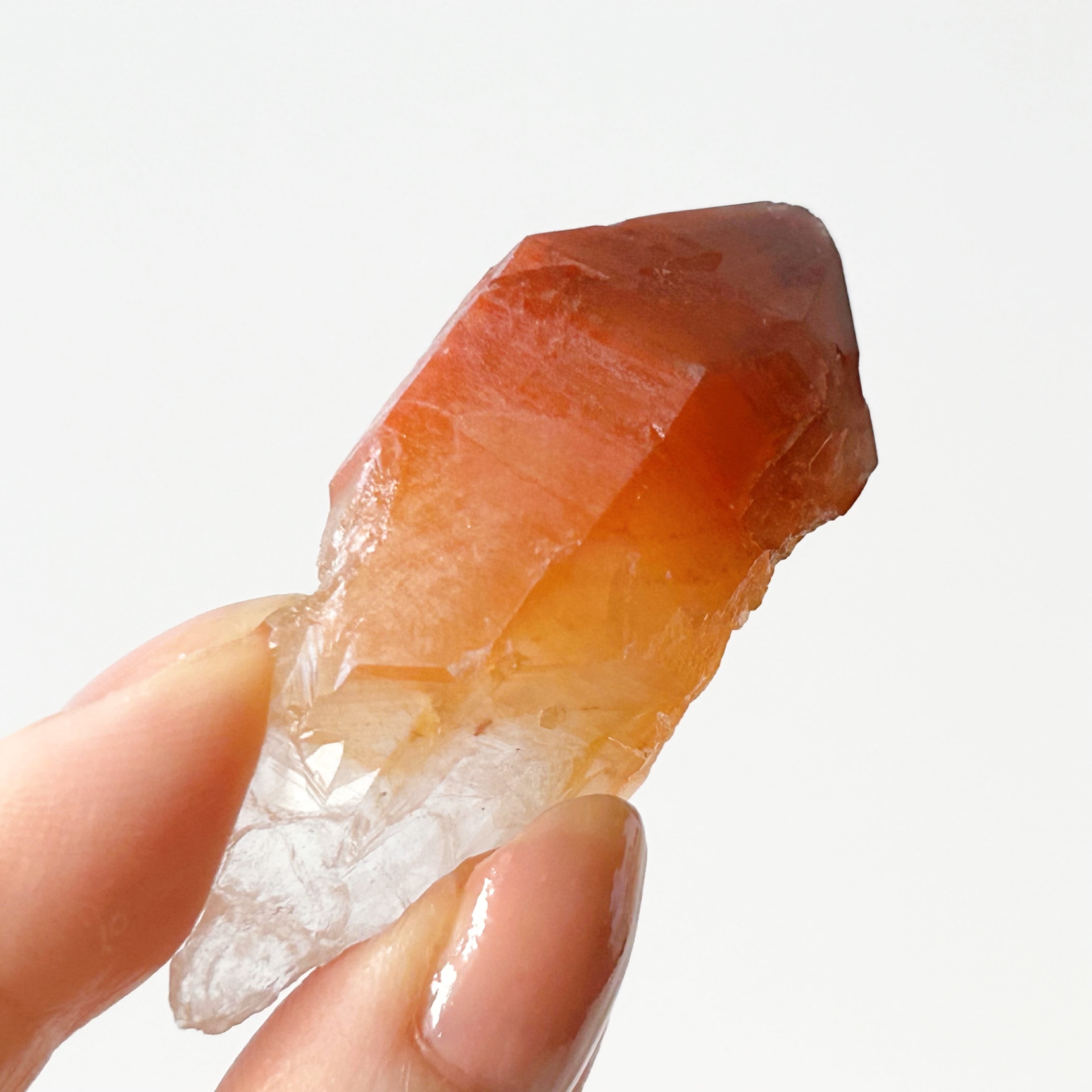 レムリアンシードクリスタル オレンジ色 天然石-