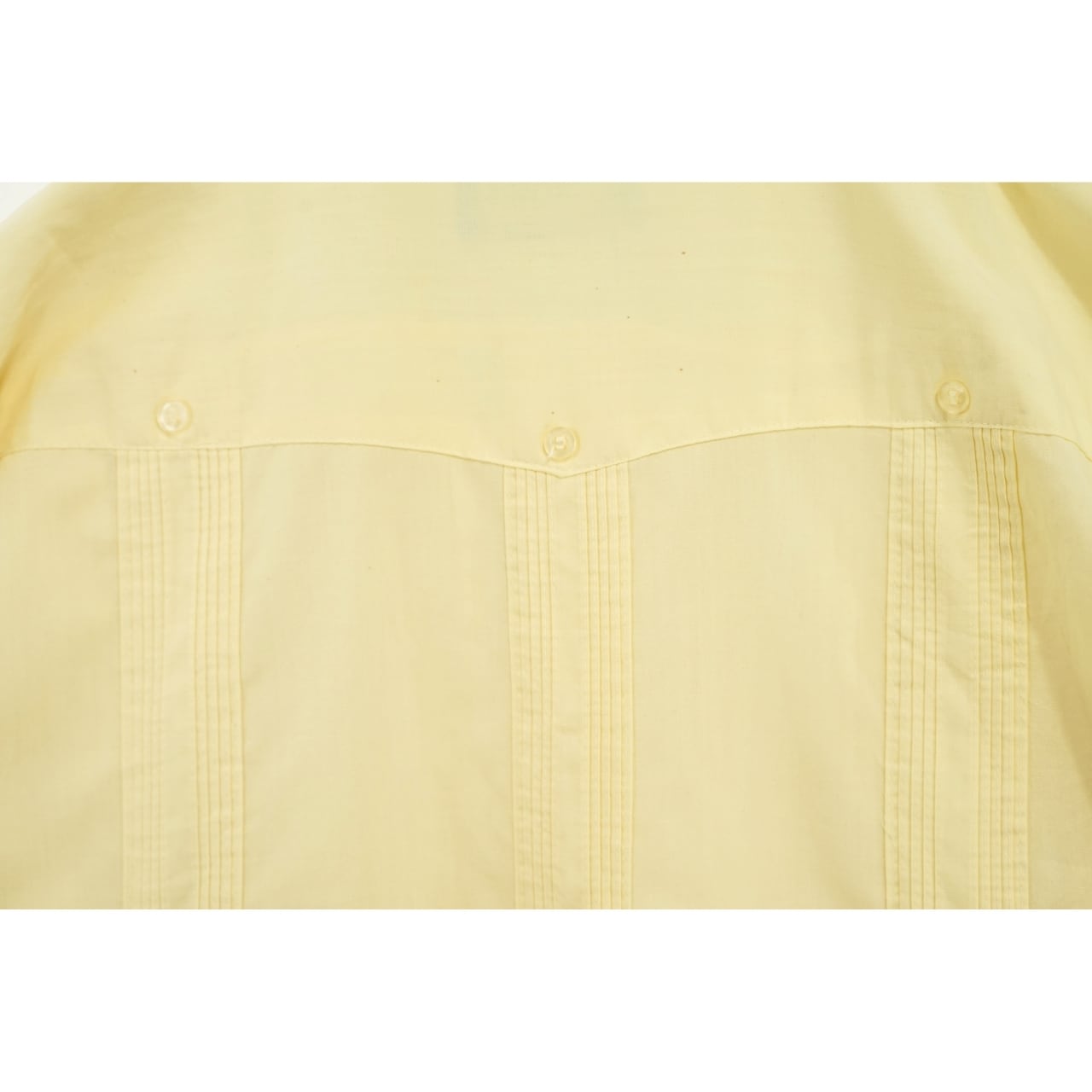 Guayabera by HABAND OF PATERSON キューバシャツ イエロー M｜NA243