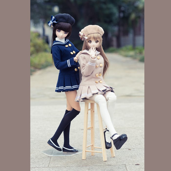 K32 BJD 1/4 ドール 衣装　セーラー服　6点セット　ハンドメイド