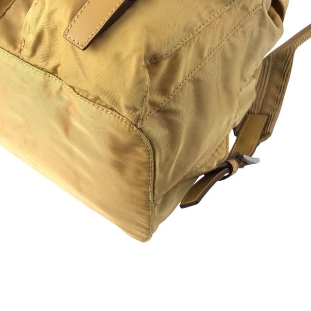 PRADA プラダ バックパック イエロー トライアングルロゴ ナイロン リュック vintage ヴィンテージ オールド zmixxc