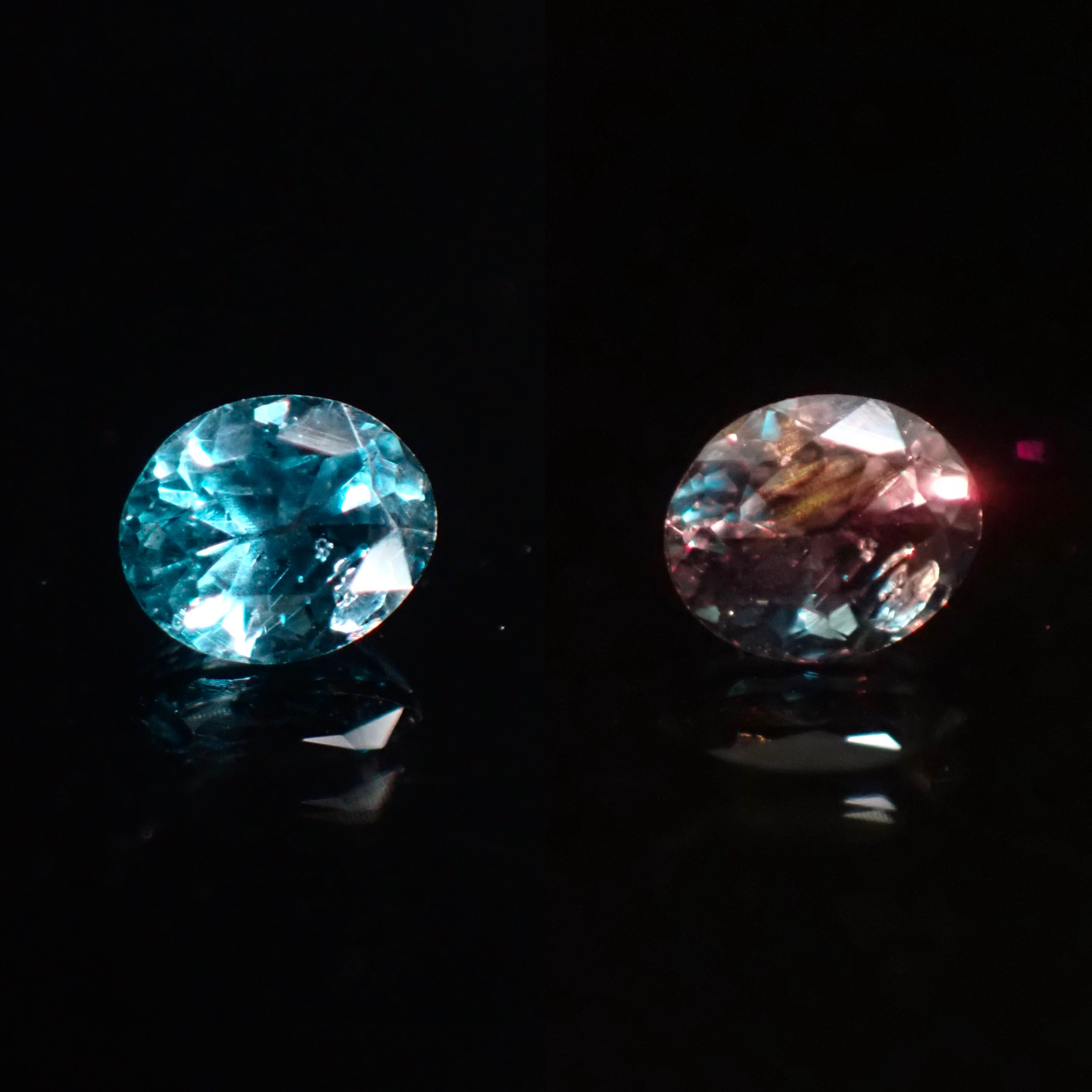 天然 宝石 ベキリーブルー カラーチェンジ ガーネット ルース 0.521ct-