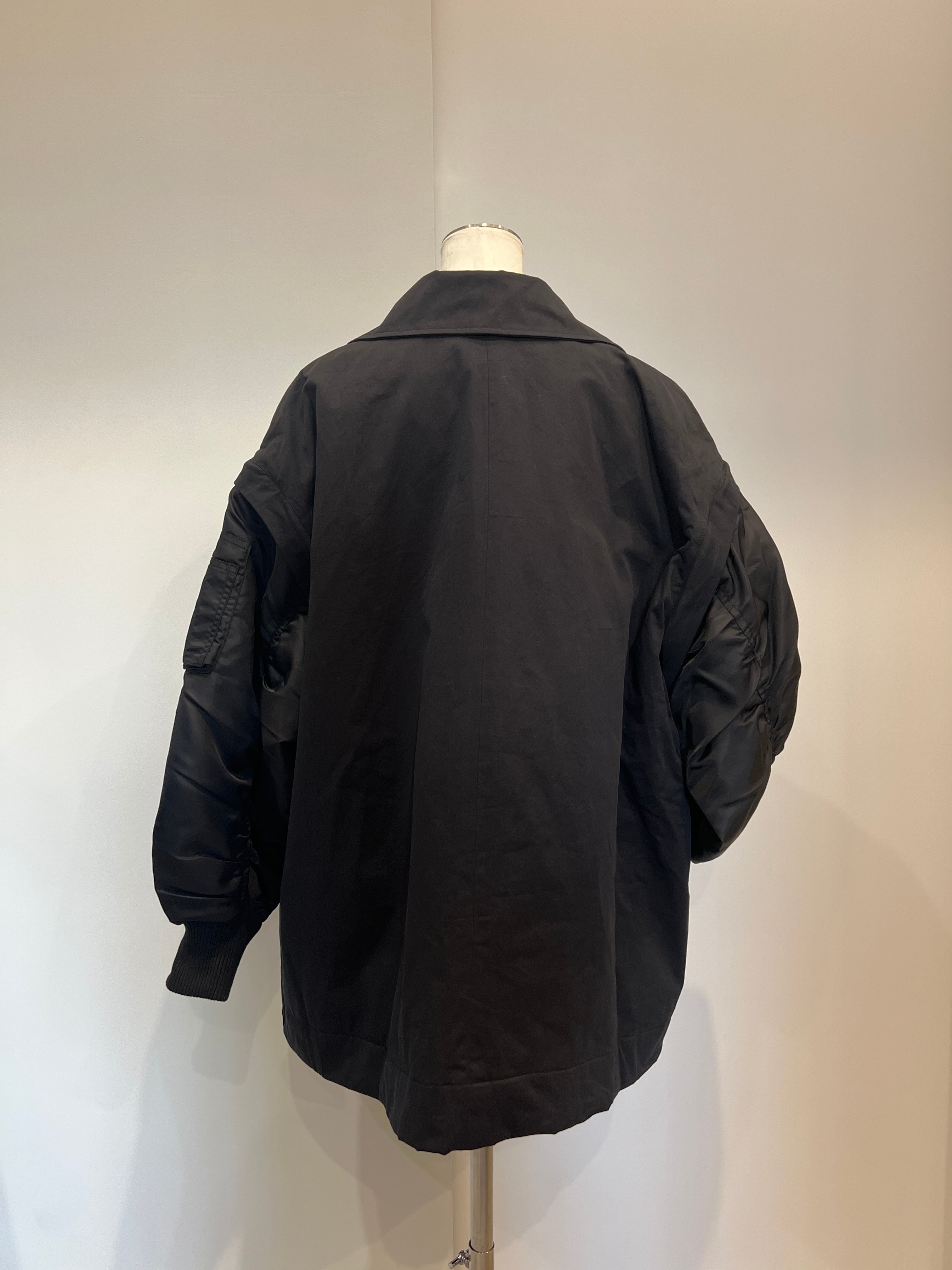 【SELECT】MA-1スリーブビッグカラーハーフコート 42-0186