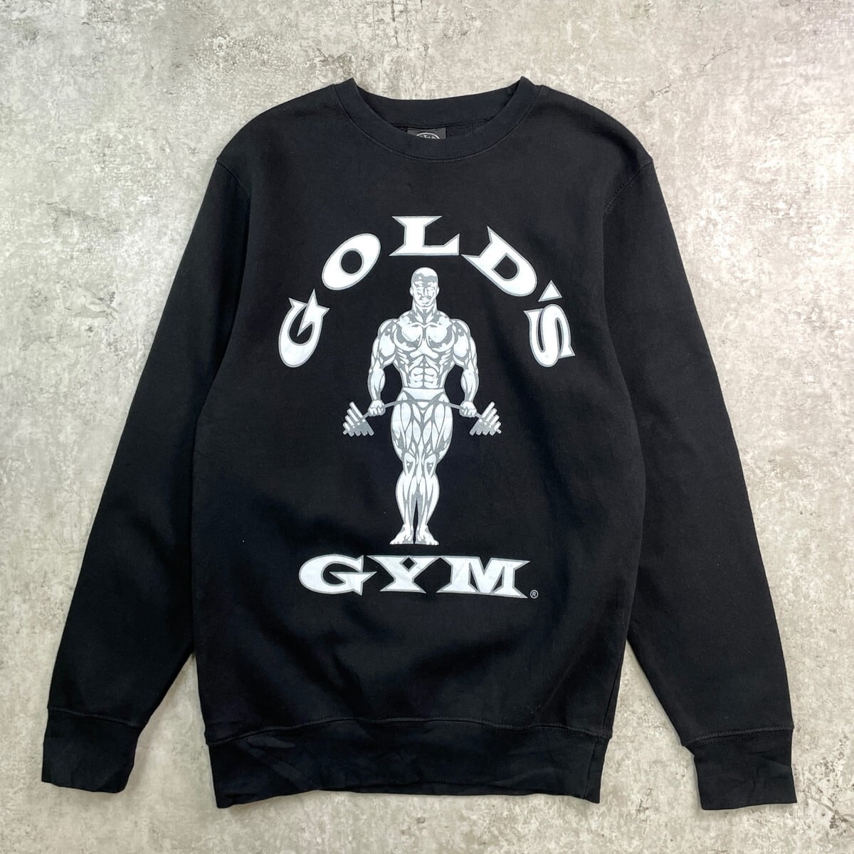 GOLD'S GYM ゴールドジム 企業ロゴプリント スウェットシャツ メンズS