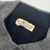 カシミヤ100% ALT MODER アルトモーダ デザイン ニット ベスト /ダークグレー レディース