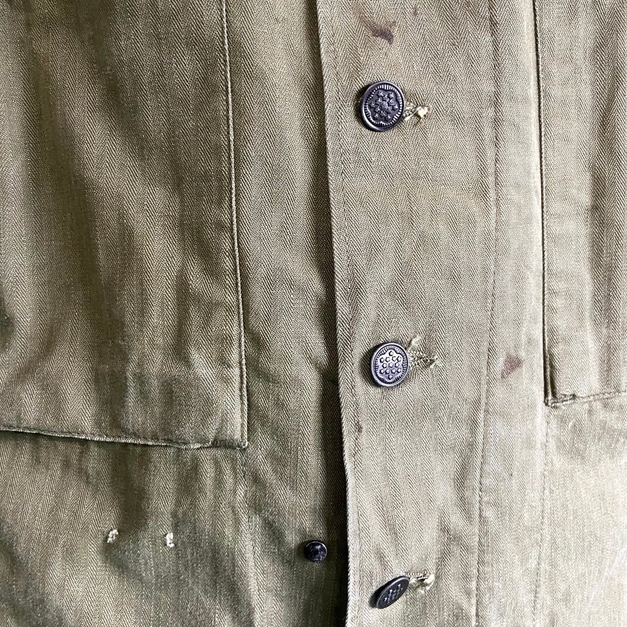 年代 U.S.ARMY 米軍実品 M ミリタリージャケット HBTジャケット