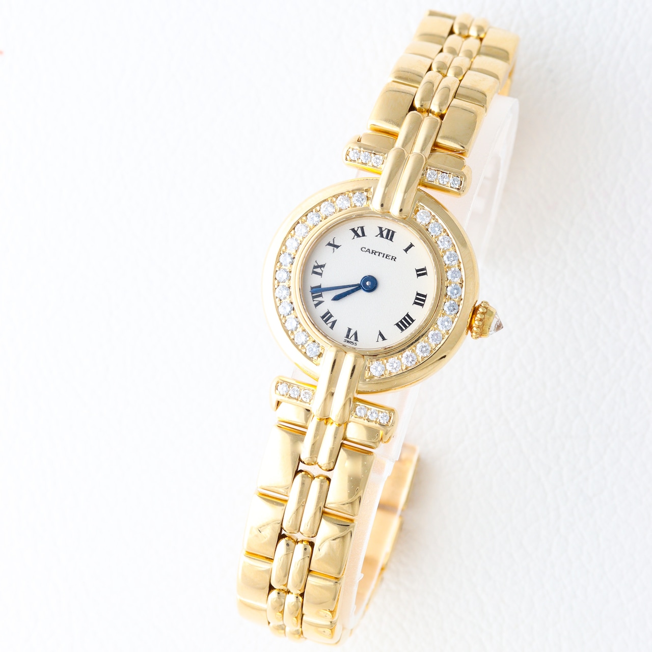 カルティエ コリゼ 金無垢 YG 純正ダイヤモンド