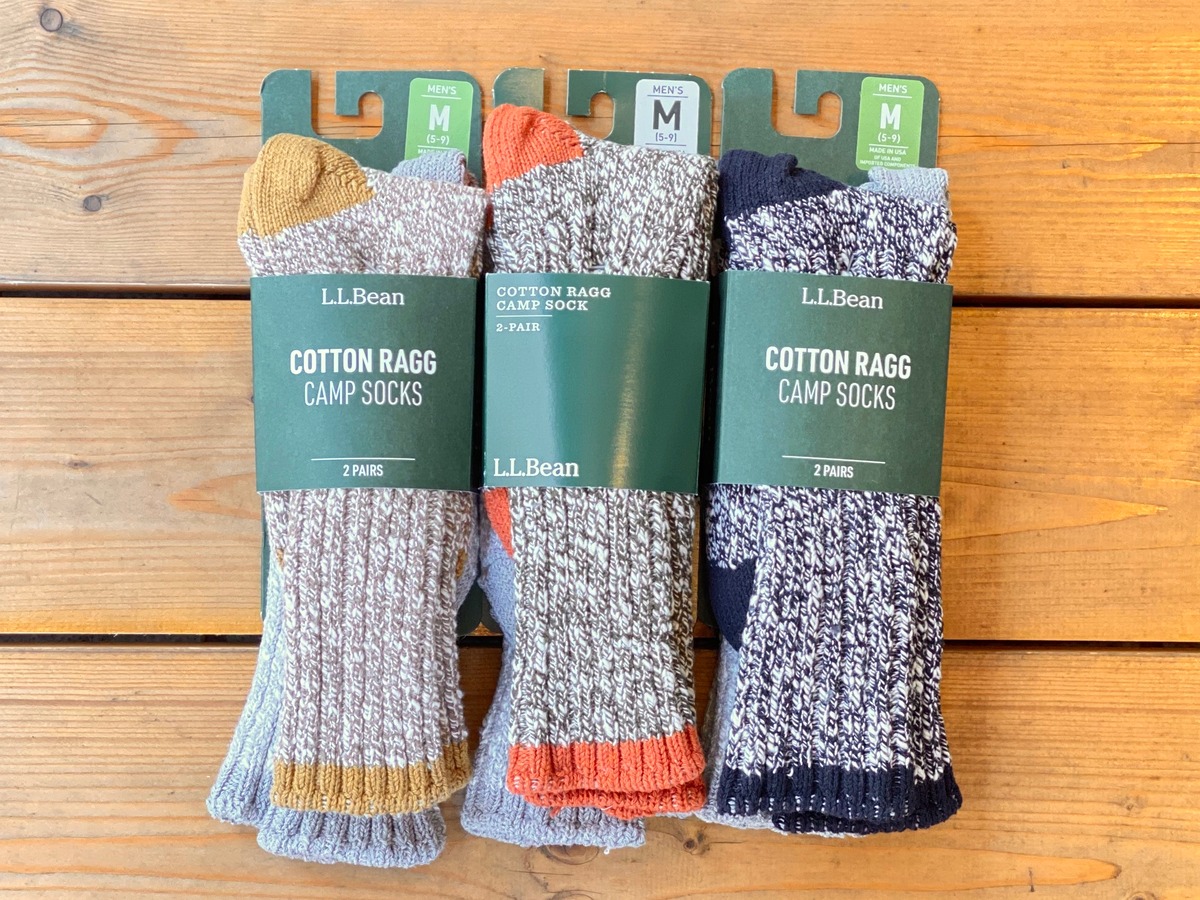 L.L.Bean / Cotton Ragg Camp Socks 2Pack Little Wings