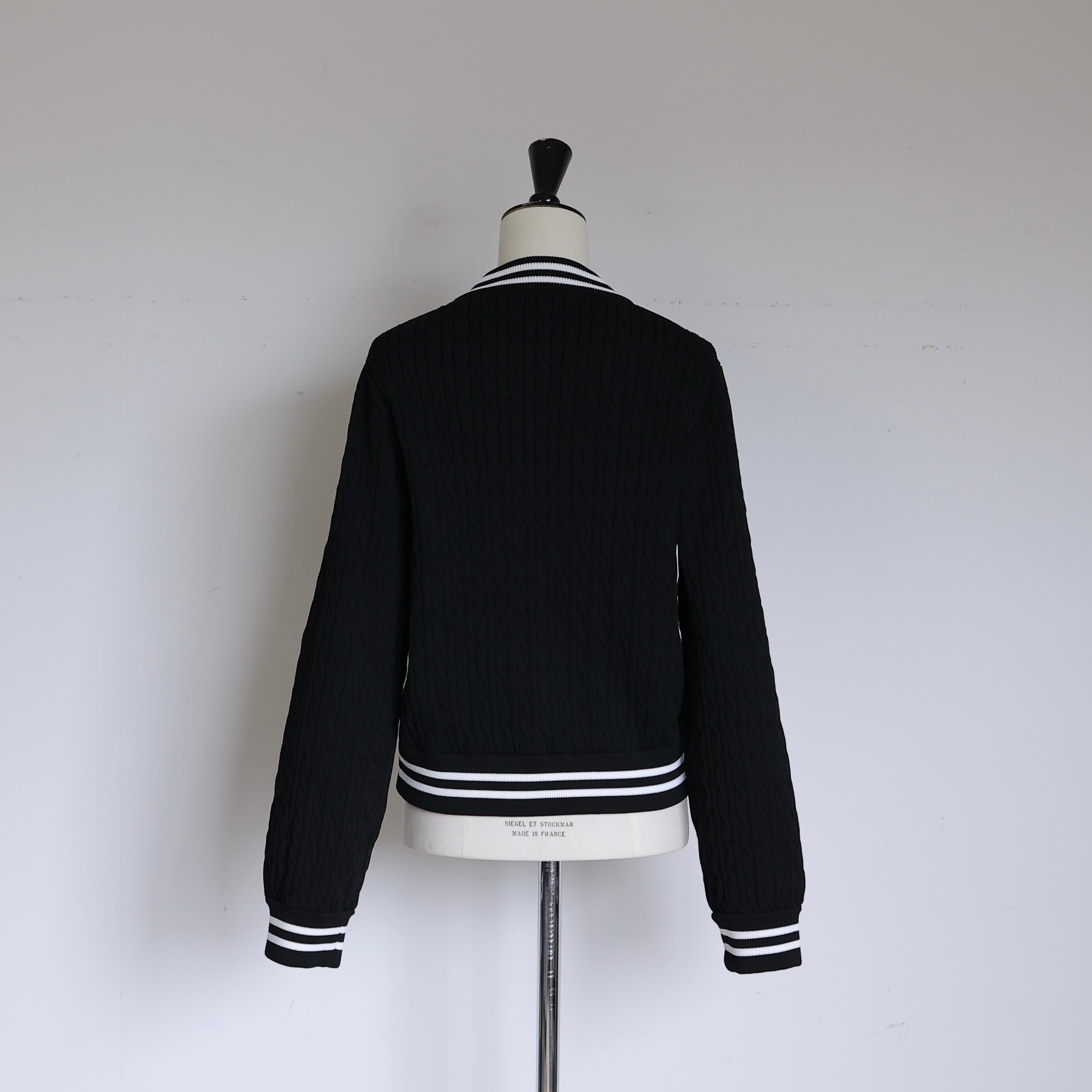 【美品】 gypsohila Cable flower blouson ブラック Gypsohila】 Cable Flower Blouson ブラック - メルカリ
