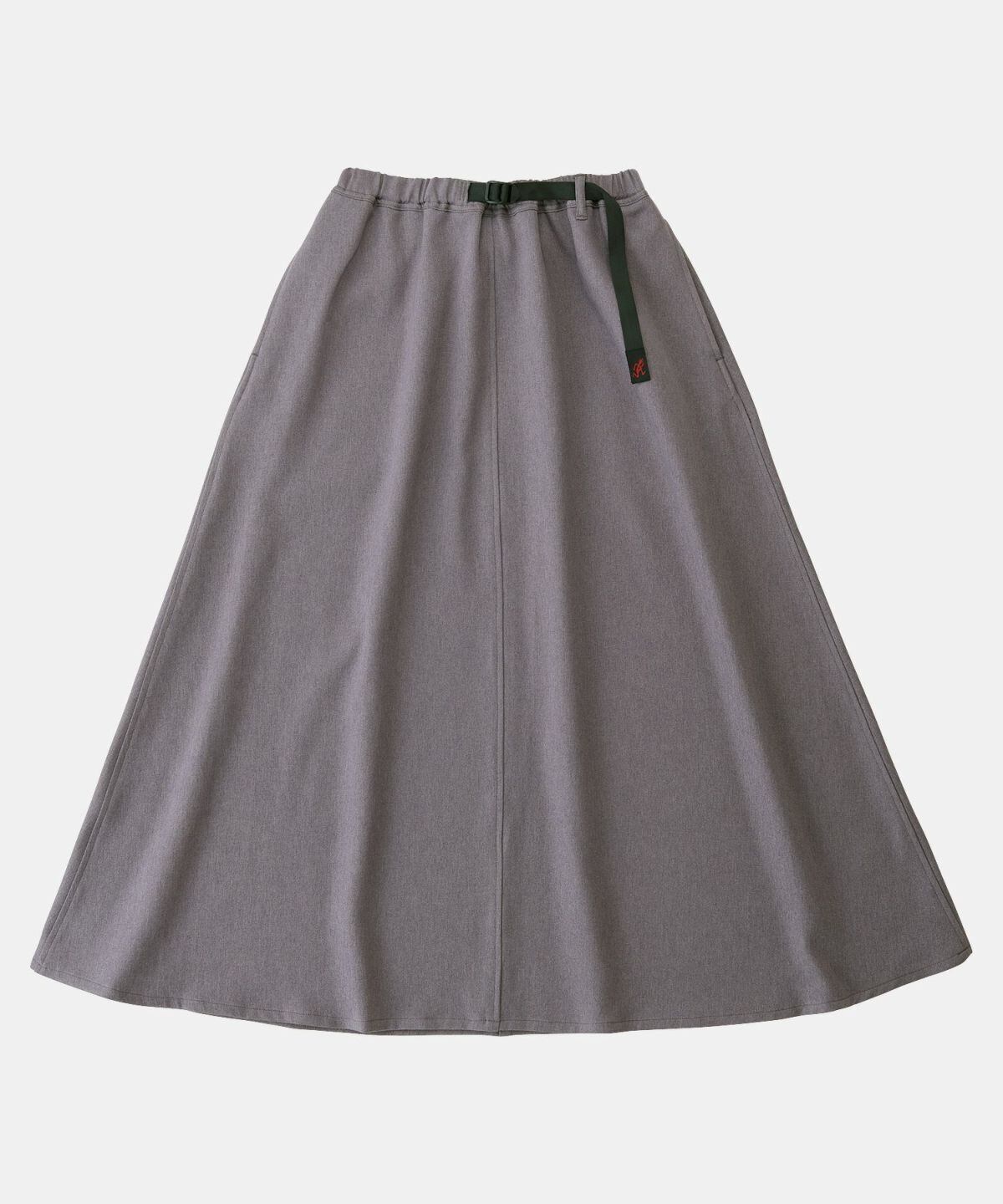 Gramicci (ｸﾞﾗﾐﾁ) - WOOL LIKE FLARE SKIRT (ｳｰﾙﾗｲｸﾌﾚｱｽｶｰﾄ) GLSK5