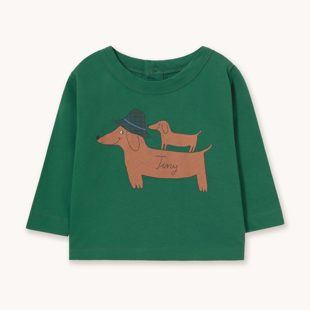 【DROP2】TINYCOTTONS / TWO DOGS GRAPHIC BABY TEE - dark green