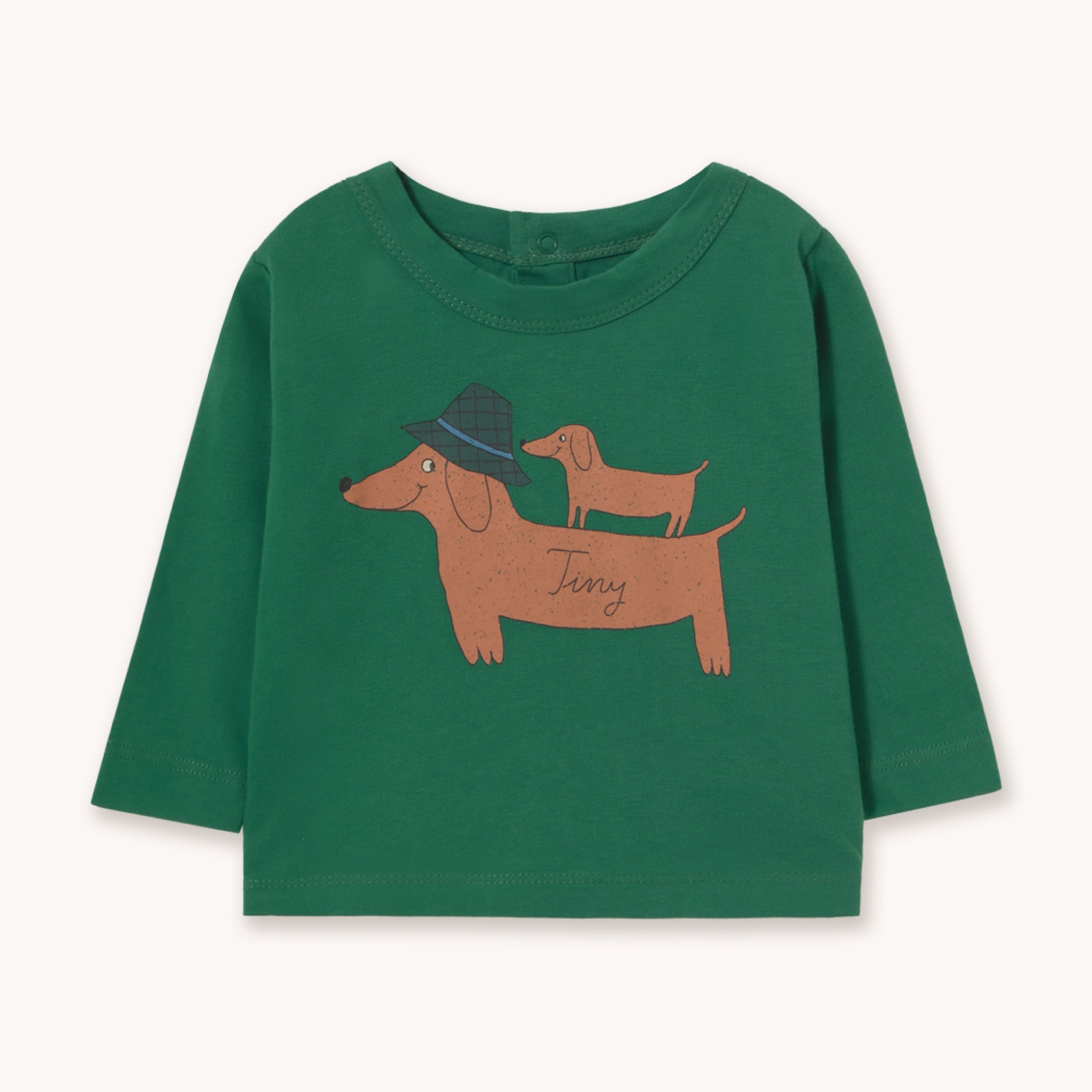 【DROP2】TINYCOTTONS / TWO DOGS GRAPHIC BABY TEE - dark green