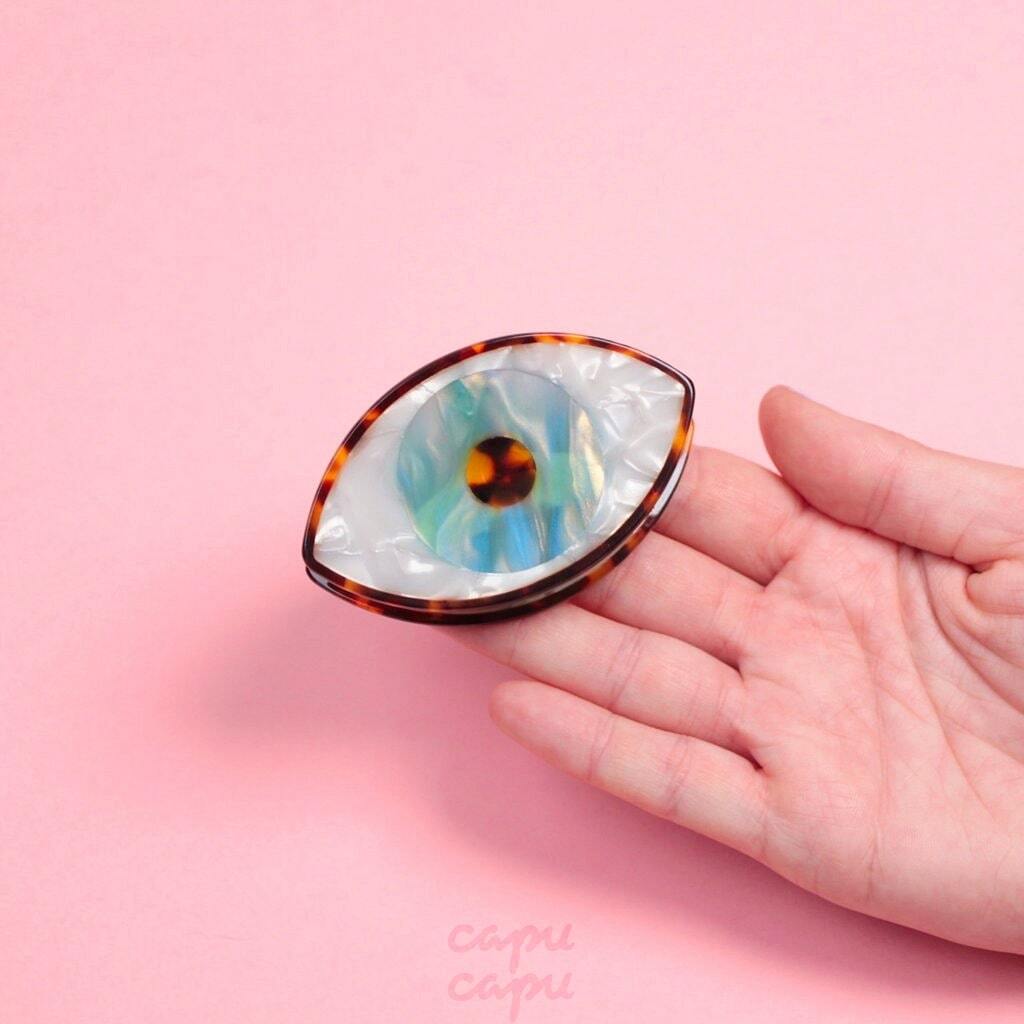 即納» Coucou Suzette Eye Hair Claw - Blue ククシュゼット ヘア