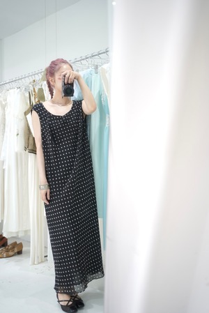 dot long dress