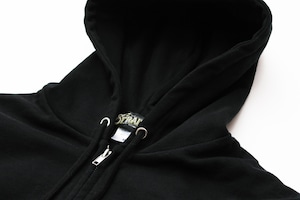 TST EMB ZIP PARKA #BLACK