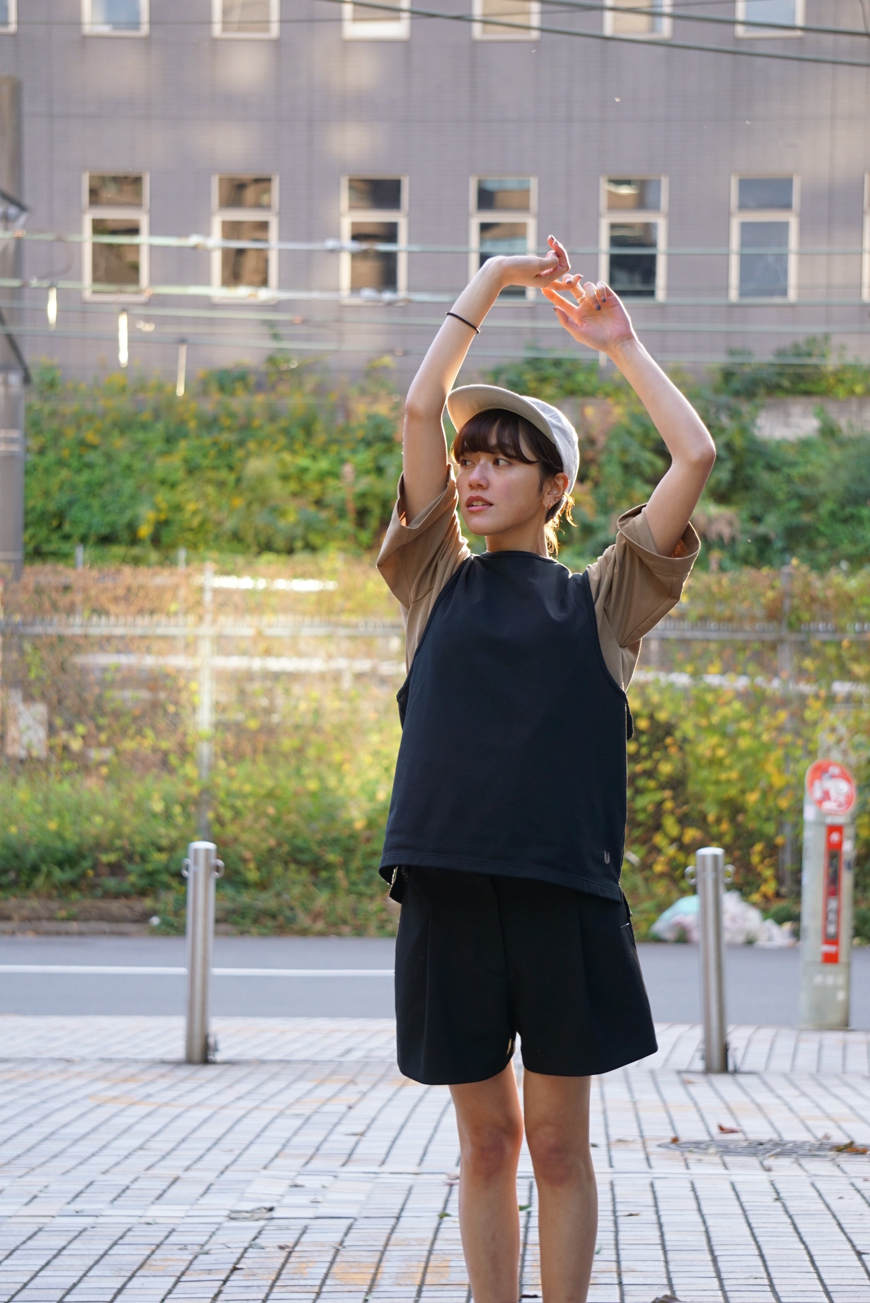 R07 Sato Tannuki Running Bib ビブ M 黒 Sato Running Bib : Color Black | TANNUKI Running Wear Shop