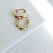 PIERCINGS || 【通常商品】 TWISTED MINI HOOP PIERCINGS (GOLD) || 1 PIERCINGS || GOLD || FBF973