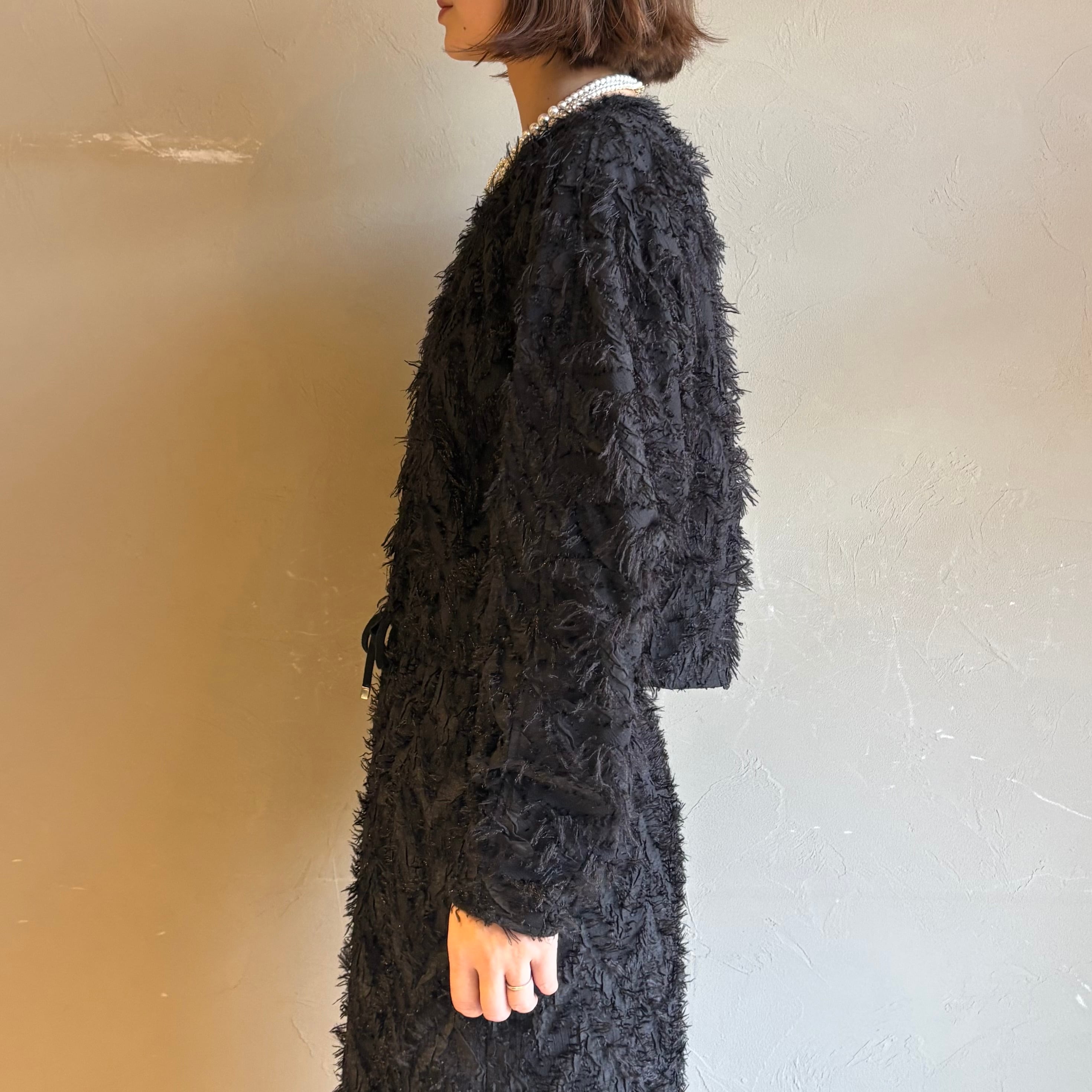 LEINWANDE フリンジ　ジャガード　トップス leinwande（ラインヴァンド） Fringe Jacquard Top レディース