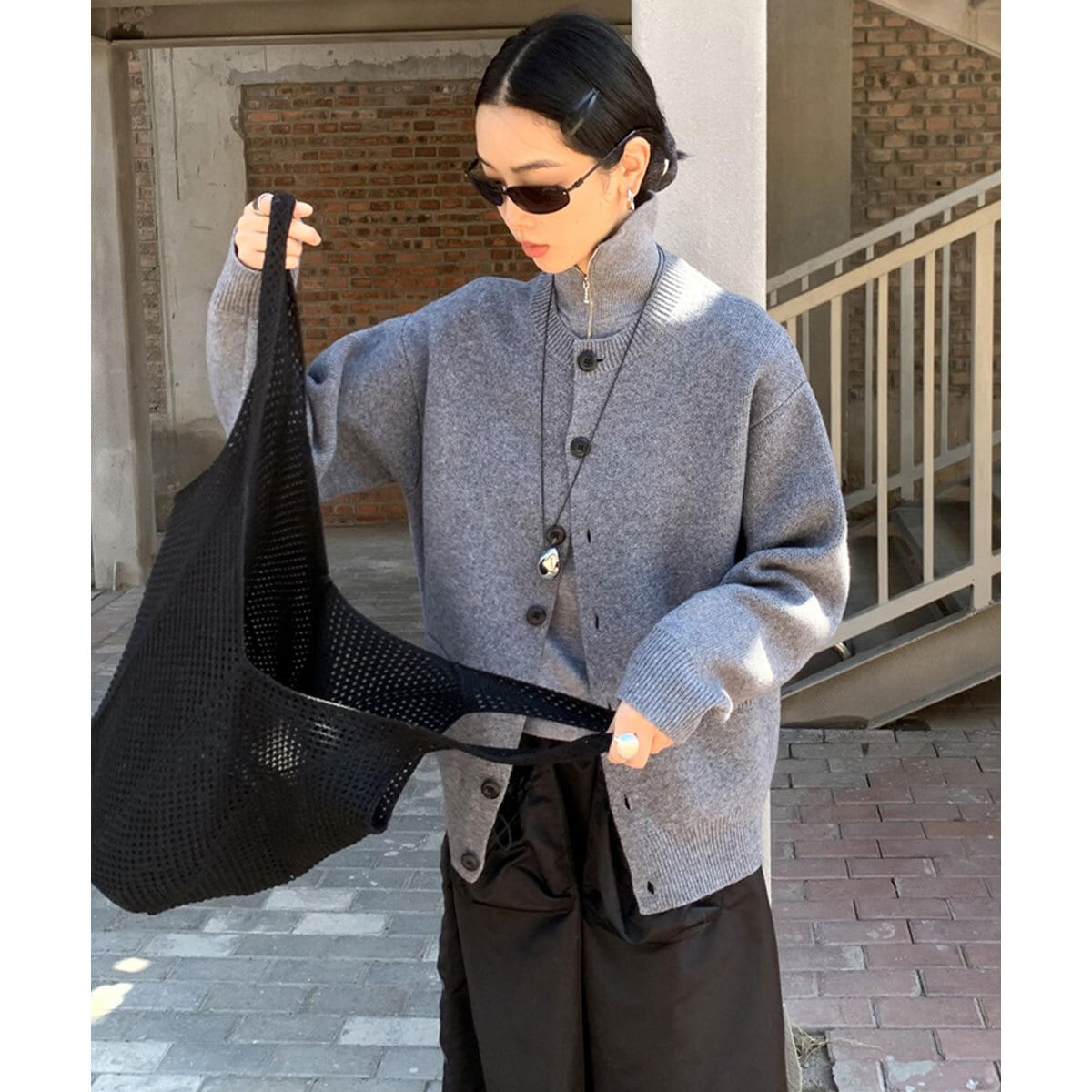 ニットバッグ レディース 韓国 ニット トートバッグ 大容量 A4 軽量 おしゃれ かわいい 大人 サブバッグ 買い物バッグ 柔らかい 通勤 通学 無地 大人可愛い 大人女子