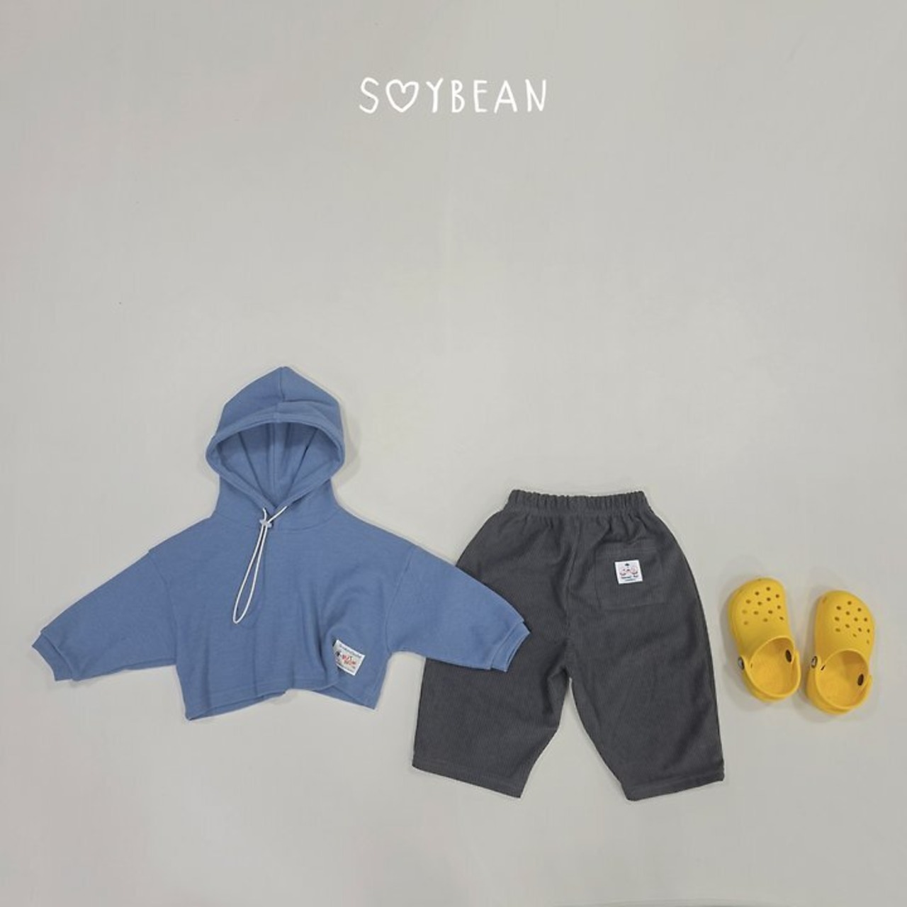 【取寄】SOYBEAN ワッフルストリングフードTシャツ|秋服|韓国子供服| 26/AT