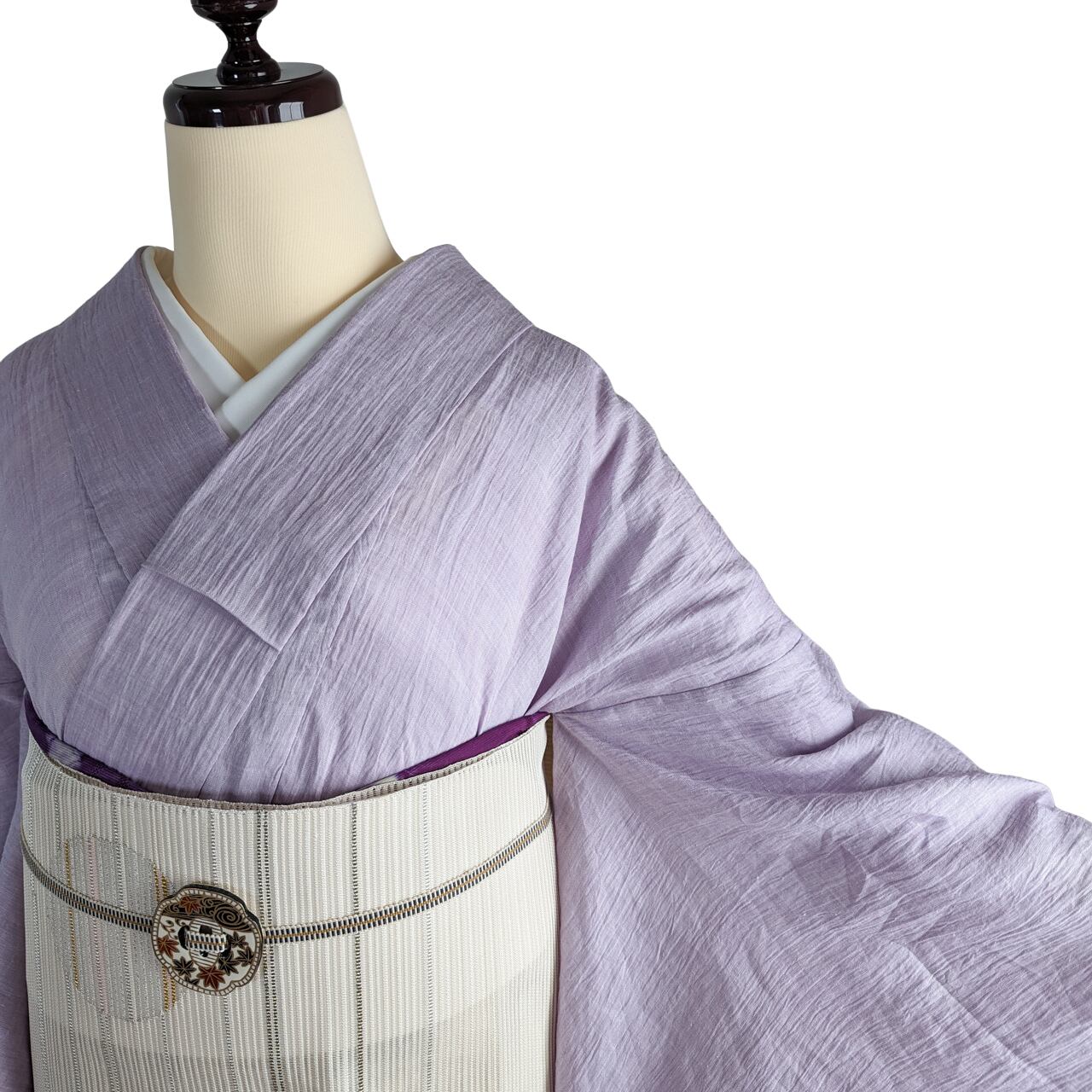 a40 新品 本場 近江ちぢみ 本麻 夏 着物 裄69