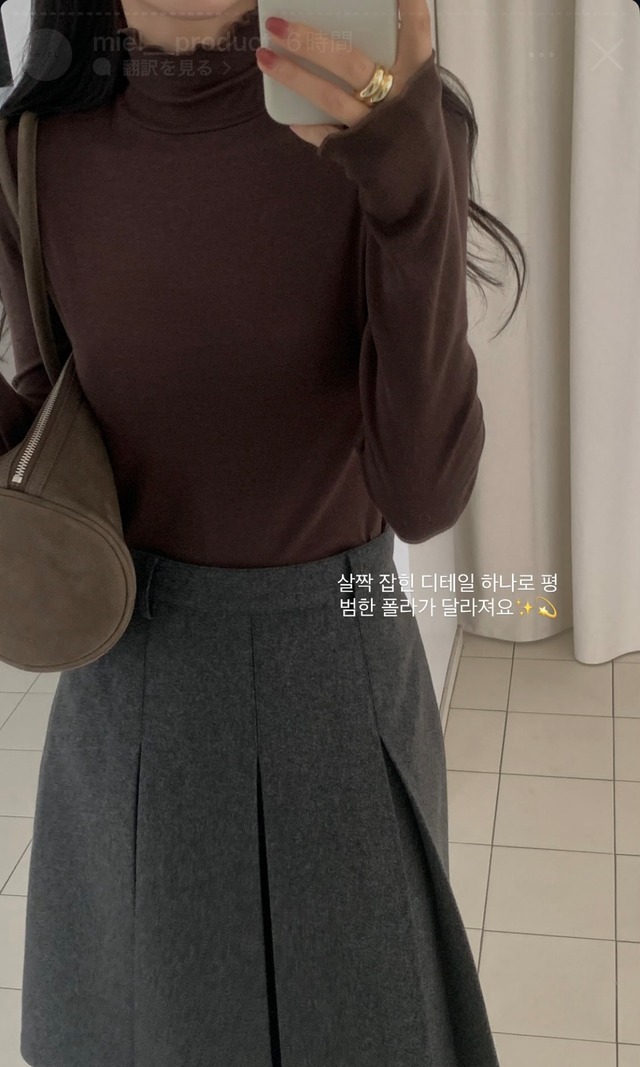 (予約) miel / Pauline pola tee 5color