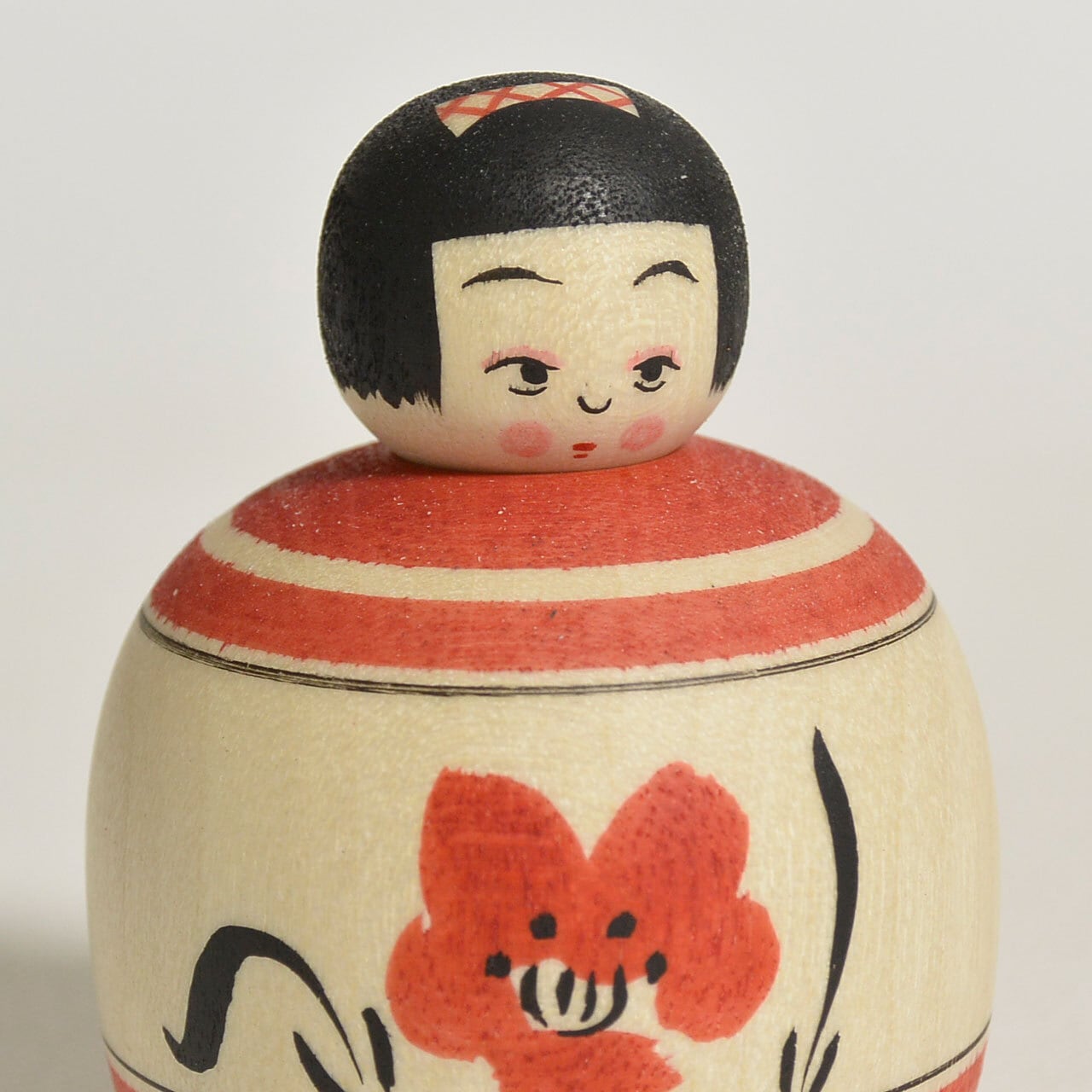 赤のえじこ（赤のシリーズ） 約1.5寸 約4.5cm 鈴木明 工人（作並系