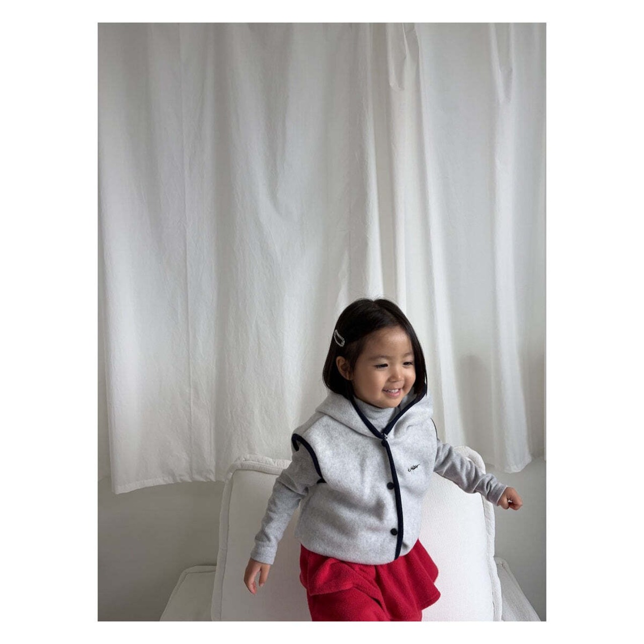 【取寄】PEPPER フリースパーカーベスト|冬服|韓国子供服