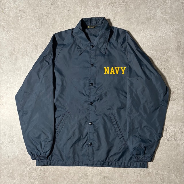 1970s "Champion" Nylon Coach Jacket "NAVY!!"