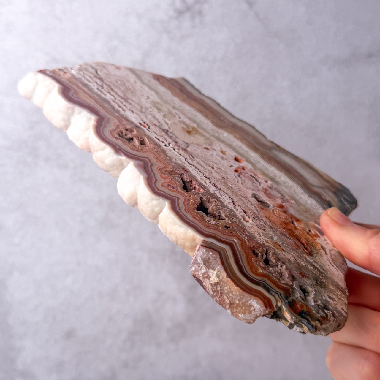 ピンククレイジーレースアゲート01 スラブ ＊ Agate ＊ 天然石