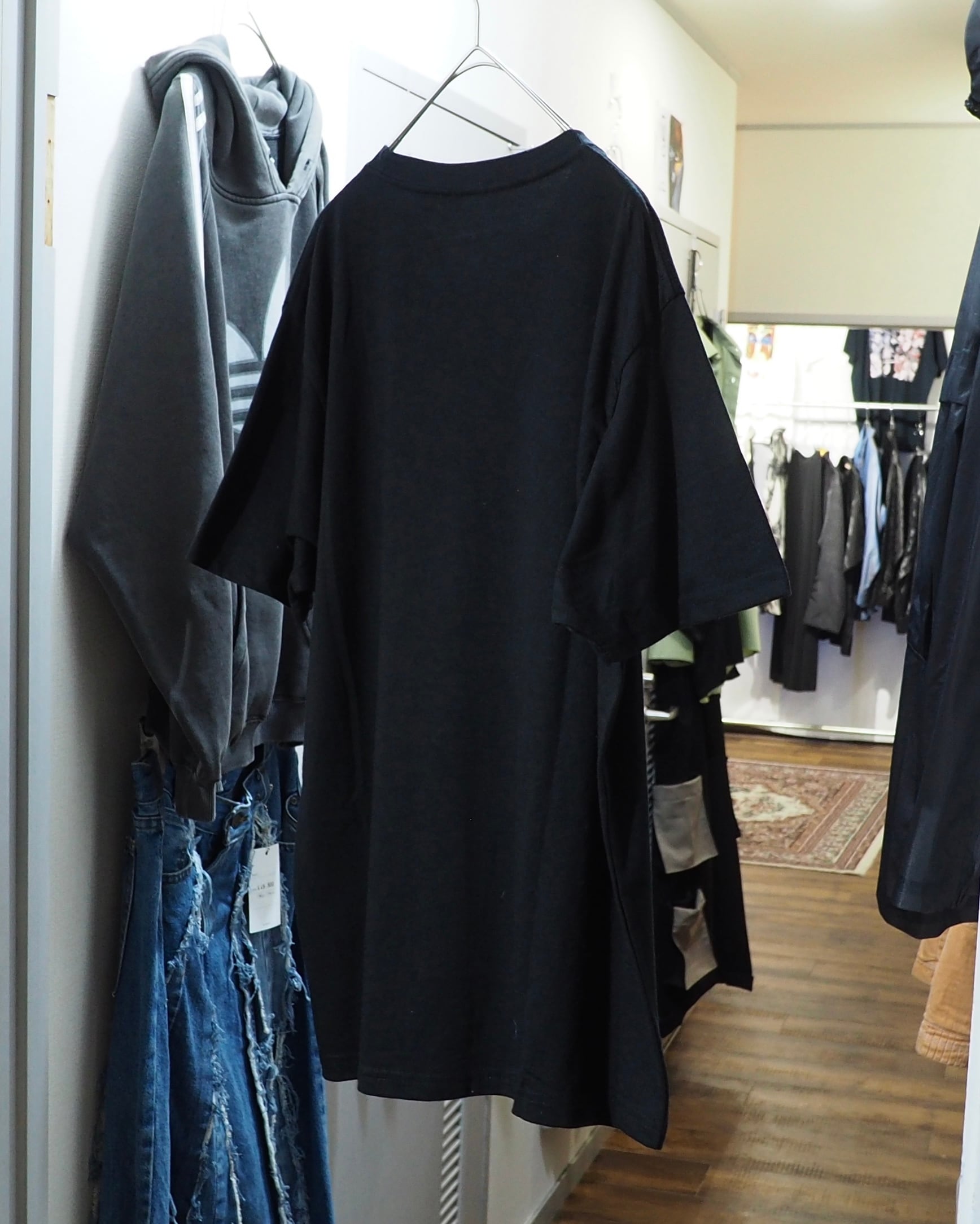 ” 肋骨 ” Rib cage × Spider Wed printed Black SS Tee