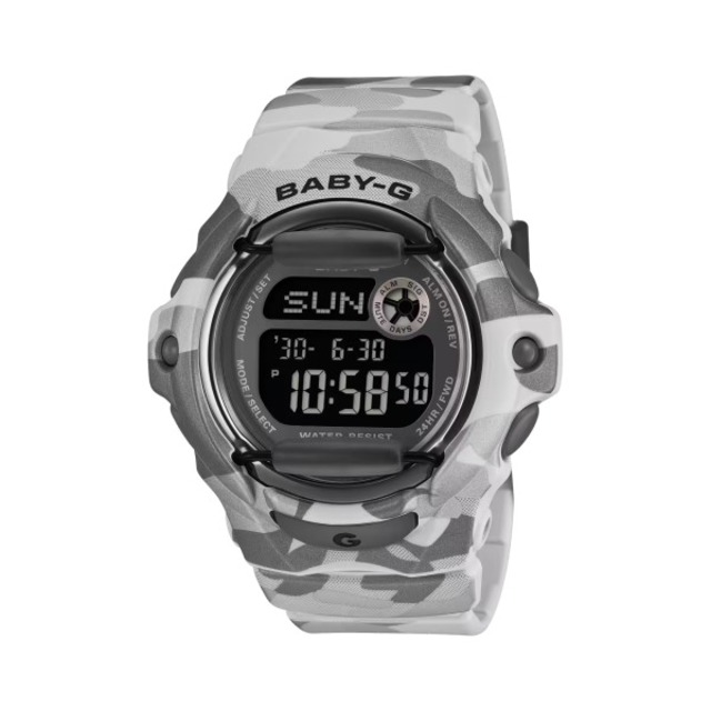 国内正規品 CASIO BABY-G カシオ ベビーG COLOR CAMOUFLAGE ショックレジスト 20気圧防水 レディース腕時計 BG-169CMB-8JF
