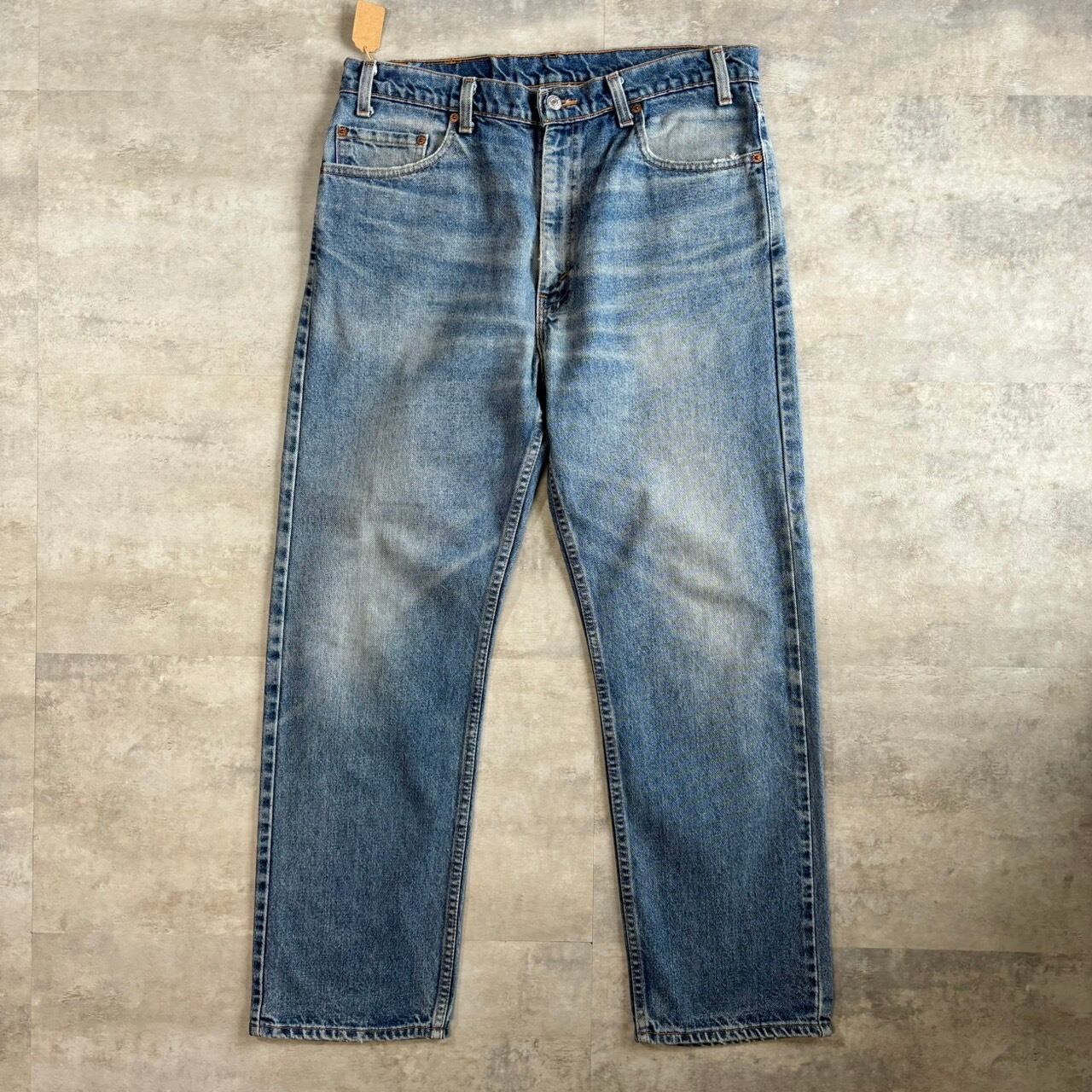 《実寸w34l29》levis505 90s usa製 テーパードデニム ヒゲ No.1404