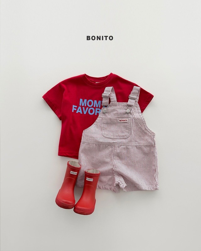 《予約》送料無料【BONITO】stripe overall pants