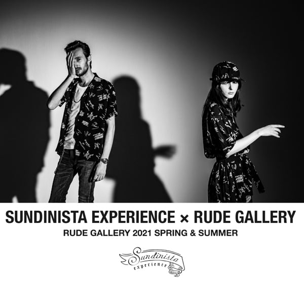 SUNDINISTA EXPERIENCE × RUDE GALLERY CRAY ALOHA SHIRT / RUDE