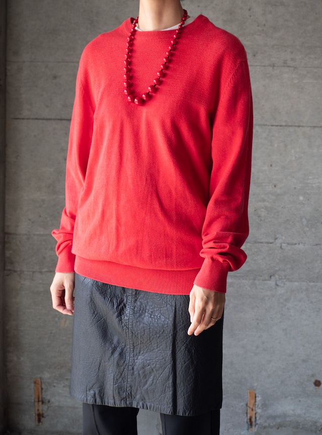 "CANDA" 1990s Cotton knit crew neck