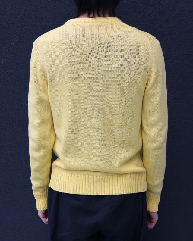 Coloring crew neck cardigan