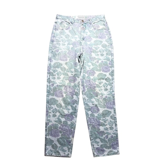 FORENZA botanical print denim pants