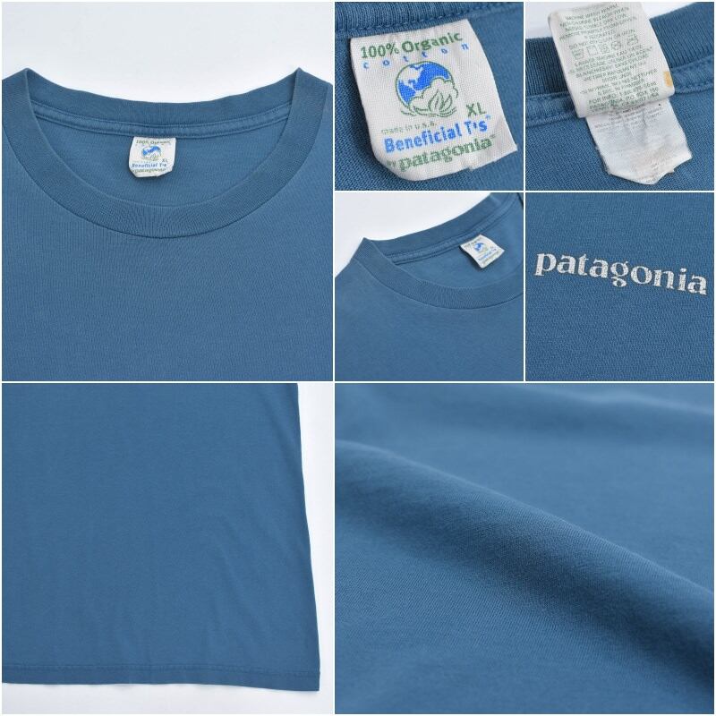 90s～ USA製 Patagonia パタゴニア Beneficial T's オーガニック