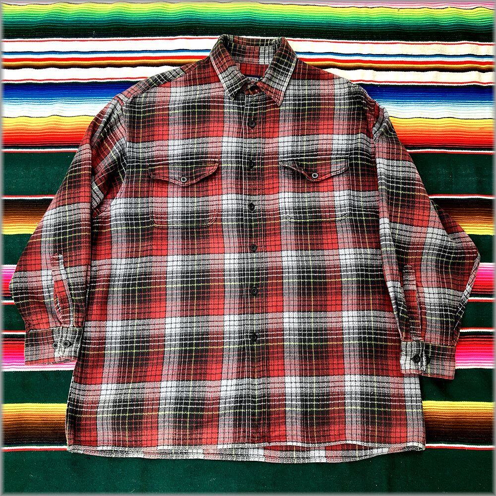 EARTH RAGZ チェック ジャケット ハーフジップ　XL アメカジ 古着 EARTH RAGZ チェック ジャケット ハーフジップ XL アメカジ 80s