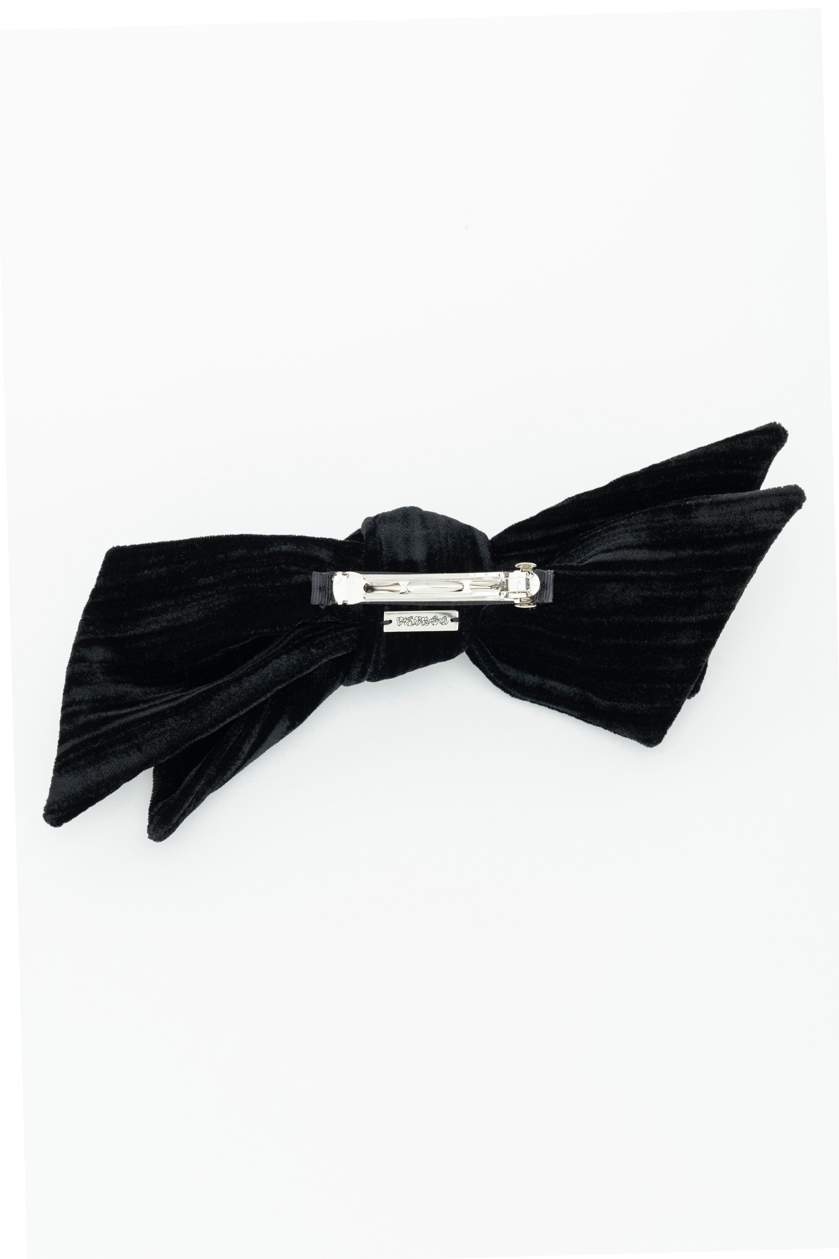 最終値下げ新品未使用FETICO ベルベットリボンヘアアクセサリー 25AW】FETICO フェティコ / VELVET BOW HAIR CLIP / ヘアクリップ